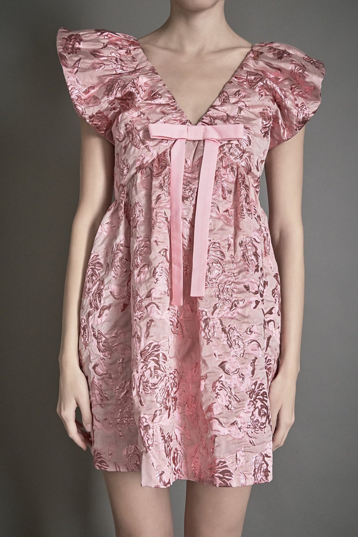 ENDLESS ROSE - Jacquard Print Mini Dress - DRESSES available at Objectrare