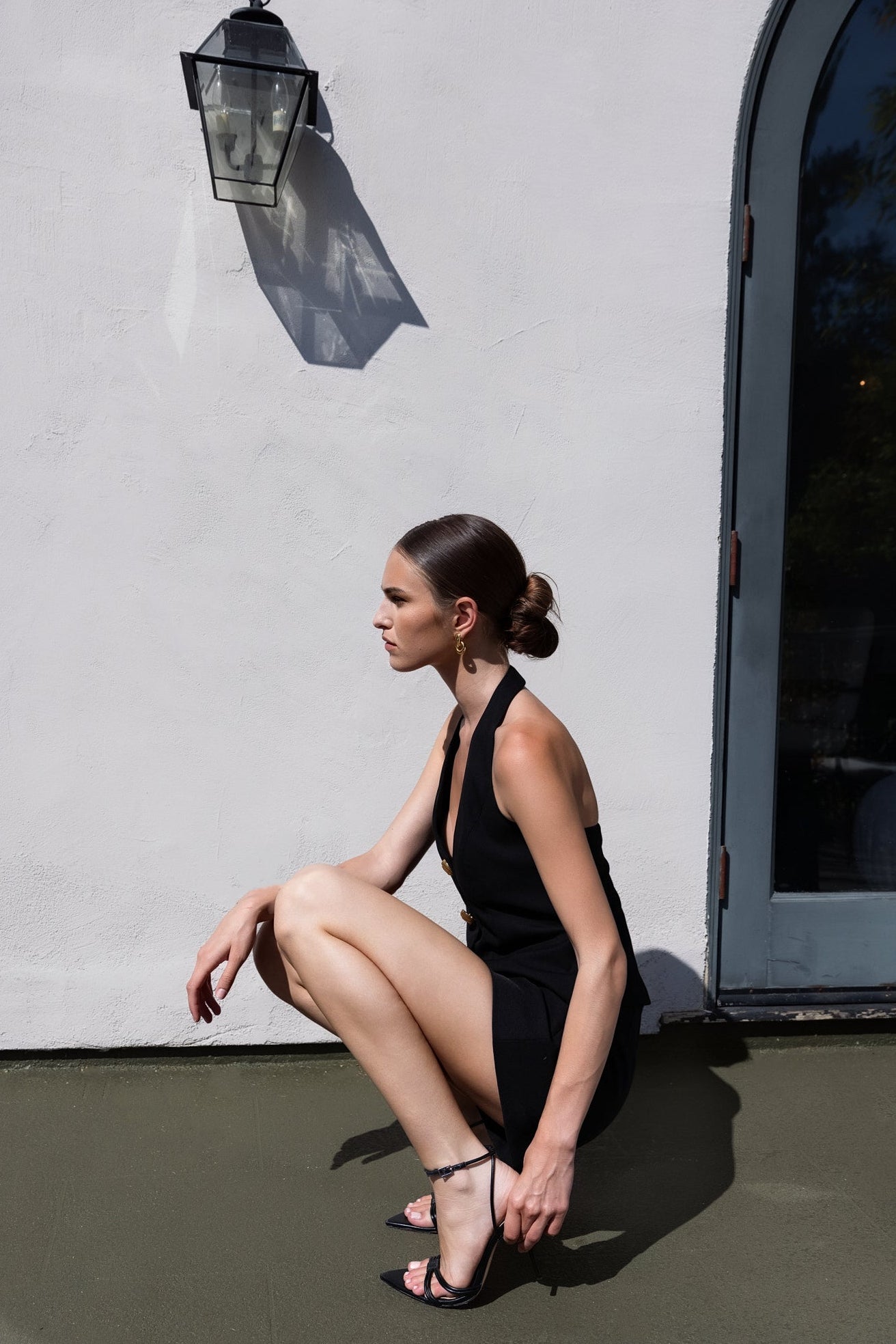 ENDLESS ROSE - Button Down Halter Top - TOPS available at Objectrare