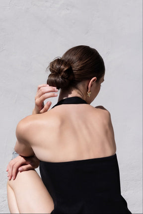 ENDLESS ROSE - Button Down Halter Top - TOPS available at Objectrare