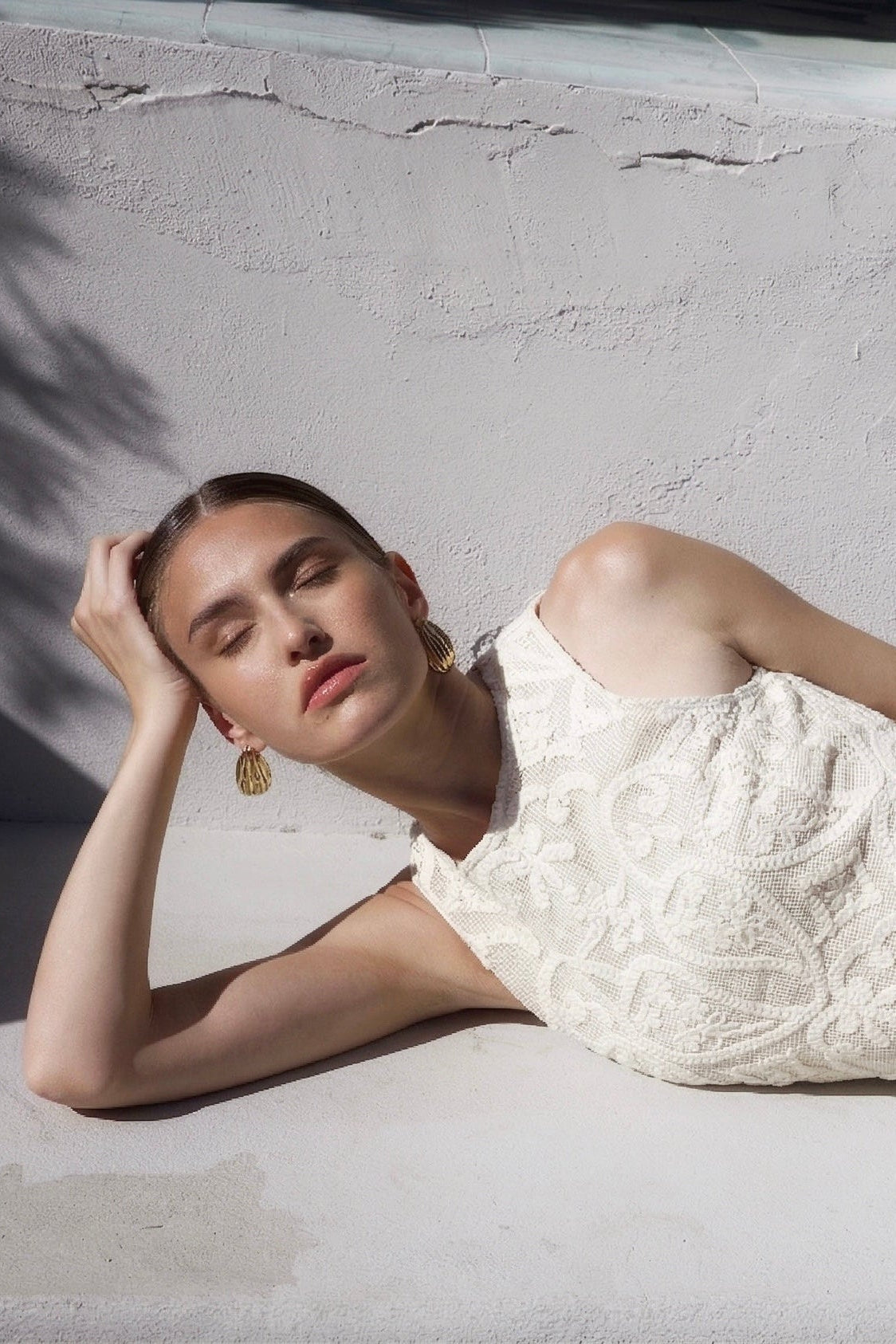 Textured Sleeveless Maxi Dress