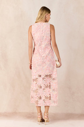 Textured Sleeveless Maxi Dress