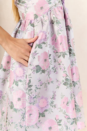 ENDLESS ROSE - Jacquard Mini Dress with Bow - DRESSES available at Objectrare