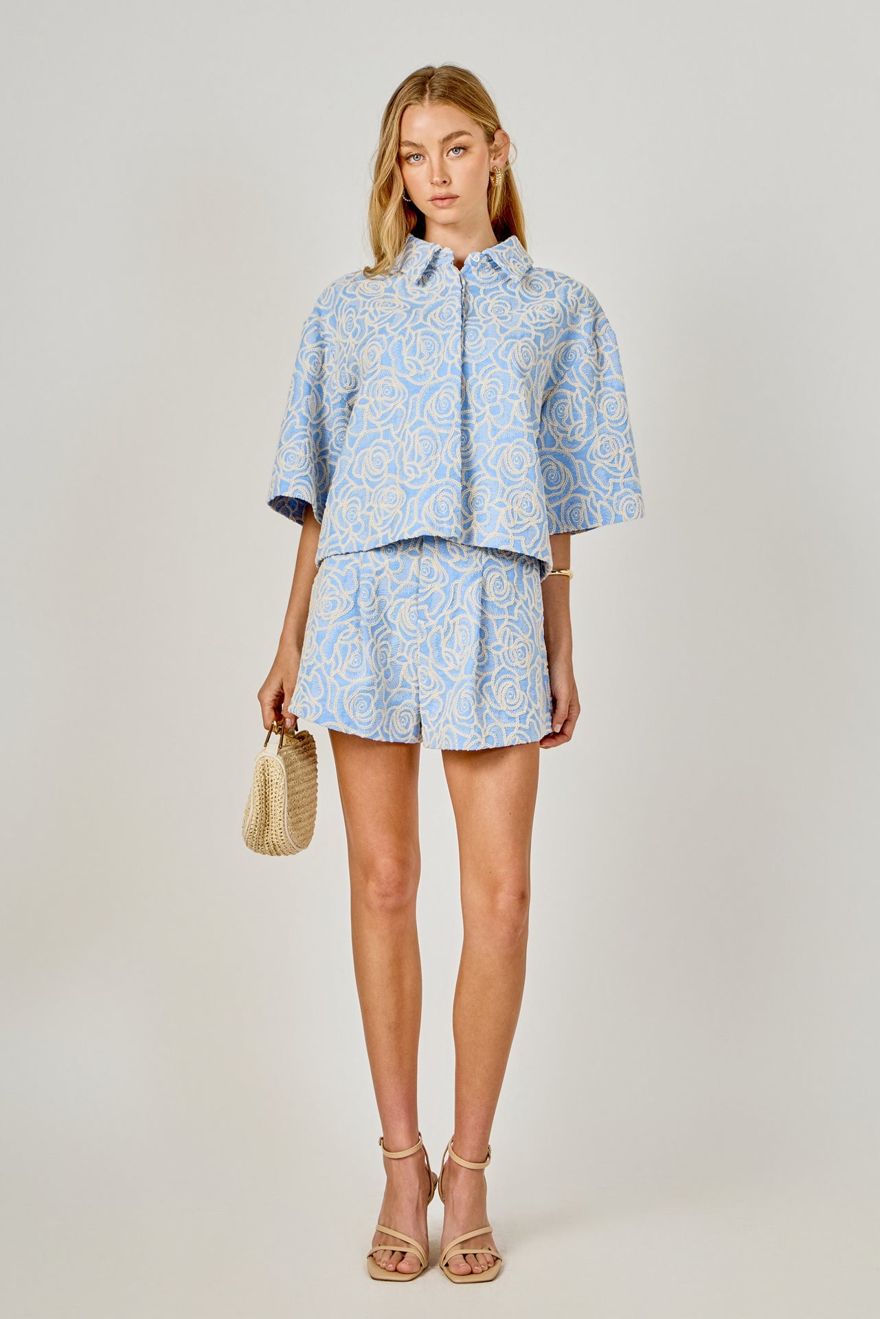 Embroidered Detail Top