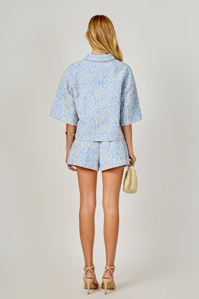 Embroidered Detail Top