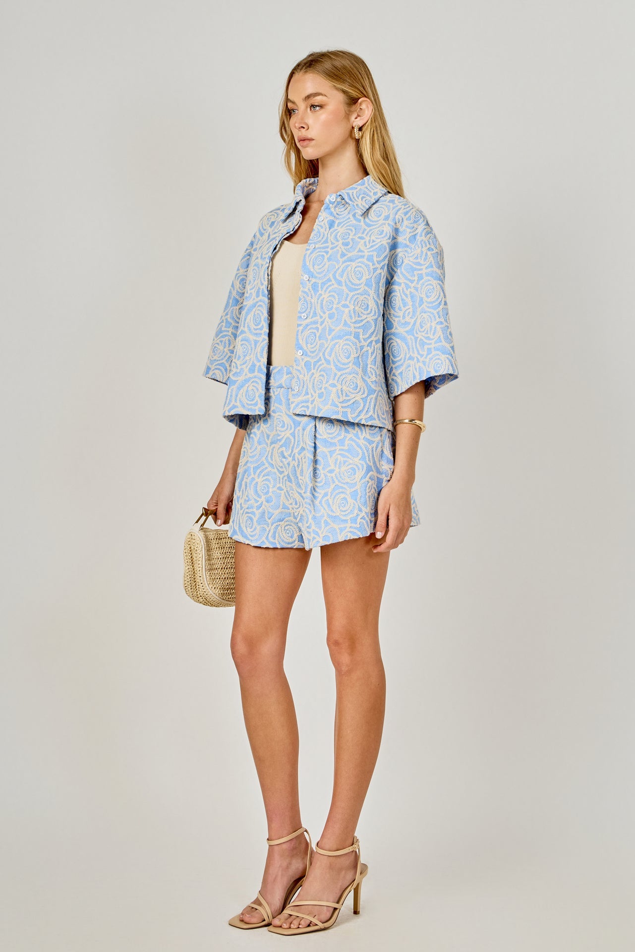 Embroidered Detail Top