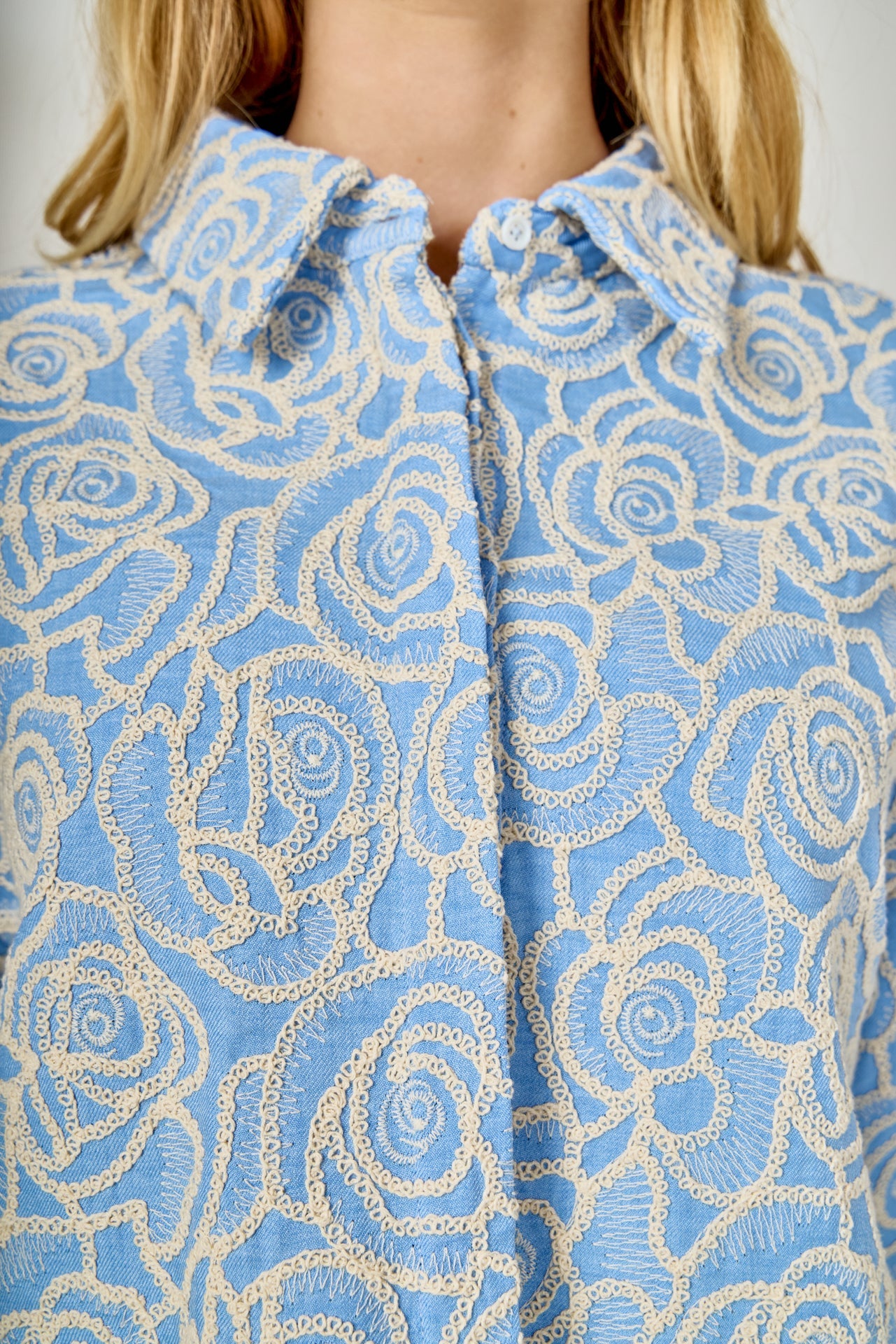 ENDLESS ROSE - Embroidered Detail Top - TOPS available at Objectrare