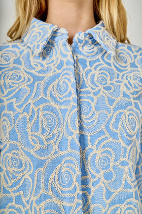 Embroidered Detail Top