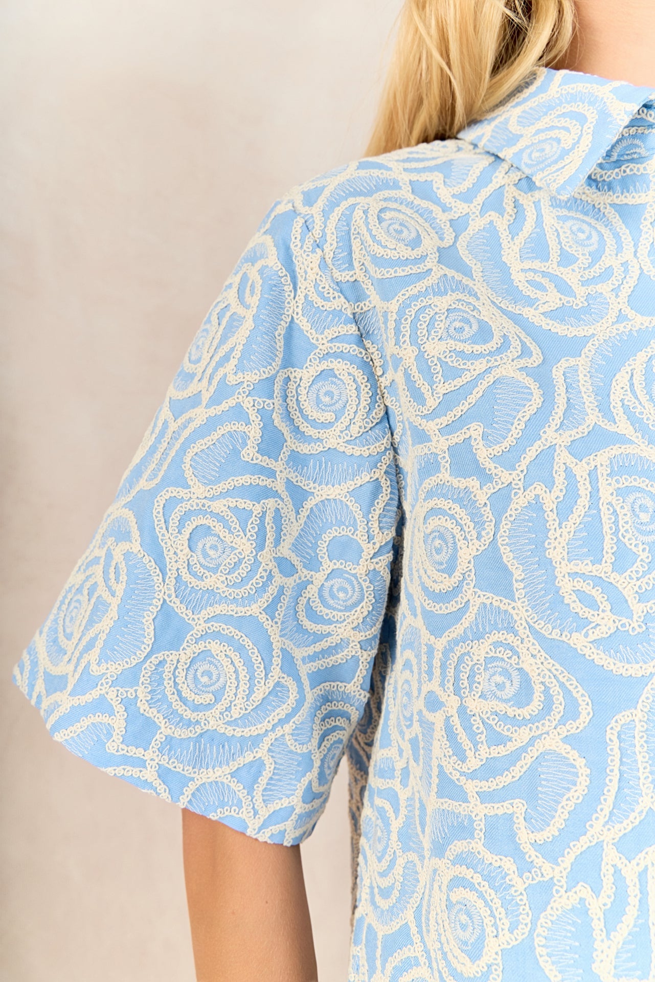 ENDLESS ROSE - Embroidered Detail Top - TOPS available at Objectrare