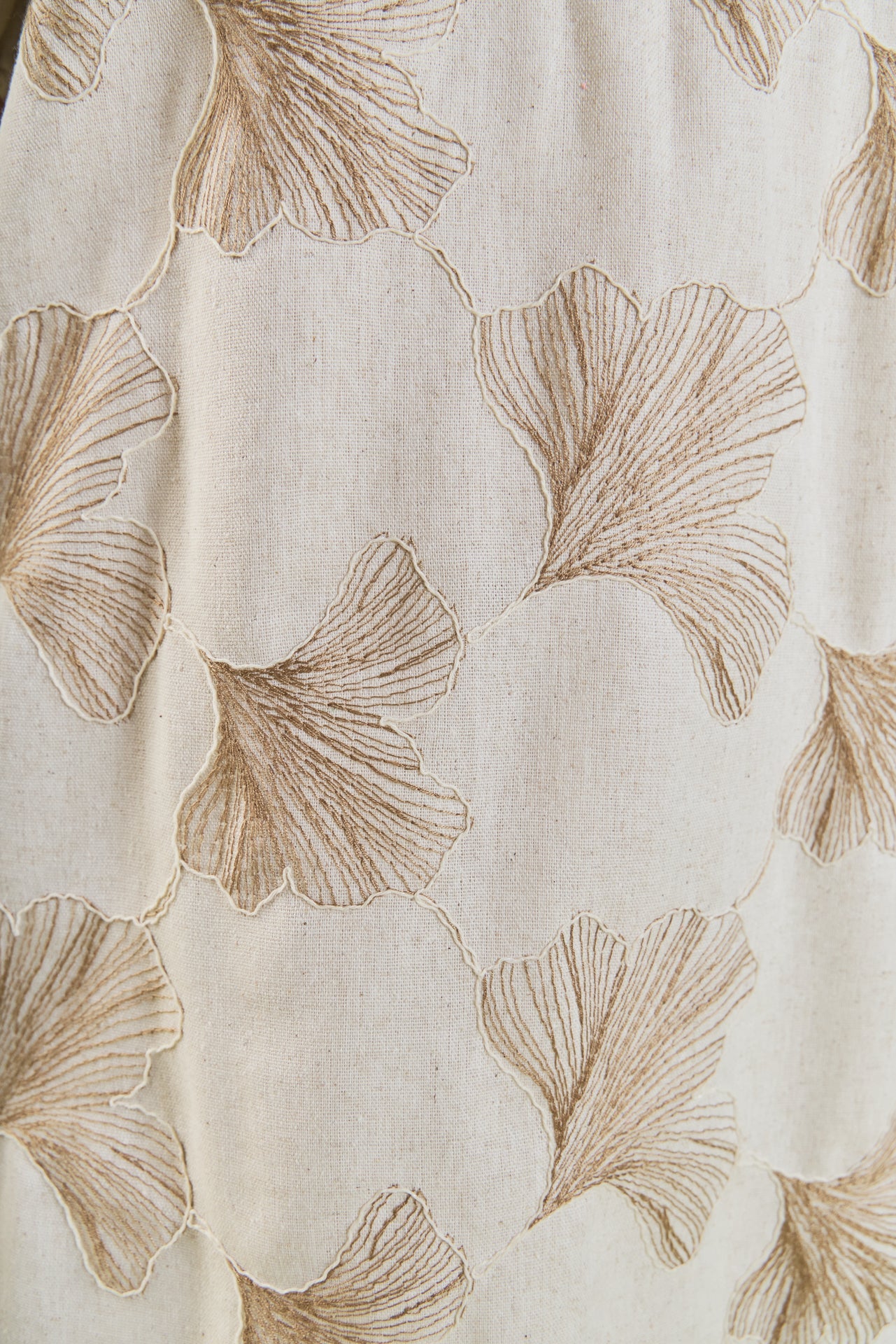 ENGLISH FACTORY - Ginkgo Embroidery Puff Sleeve Mini Dress - DRESSES available at Objectrare