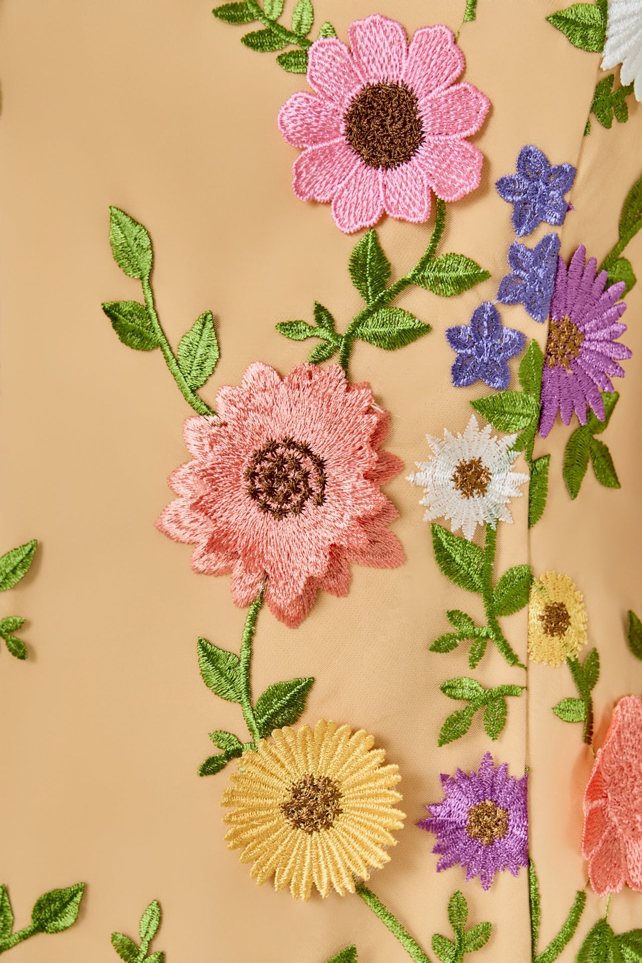 Floral Embroidered Midi Dress