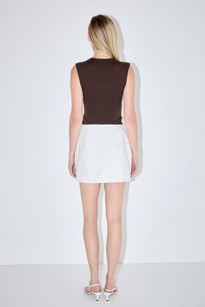 ENDLESS ROSE - Mother of Pearls Mini Skirt - SKIRTS available at Objectrare