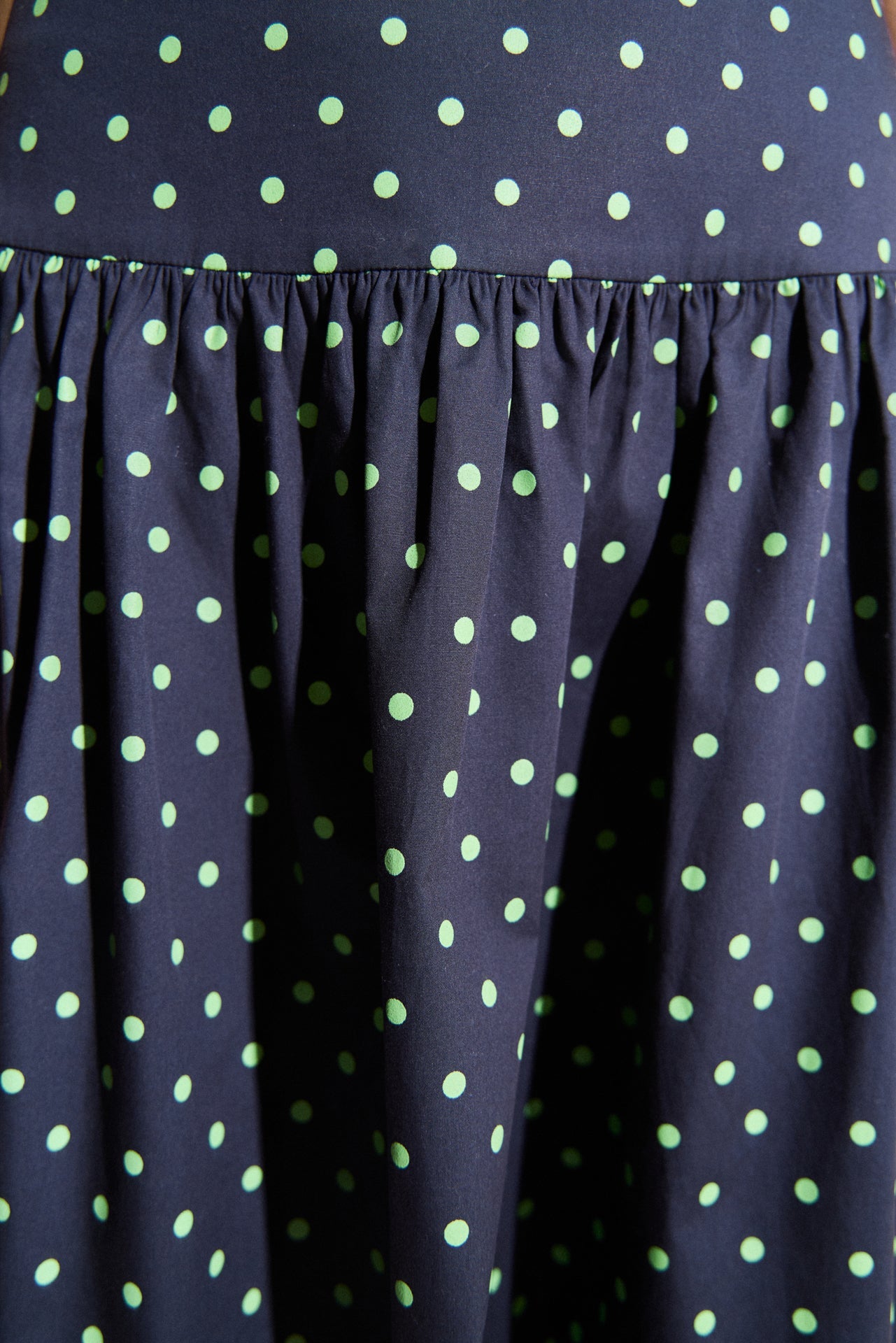 ENGLISH FACTORY - Polka Dot High-Waisted Midi Skirt - SKIRTS available at Objectrare