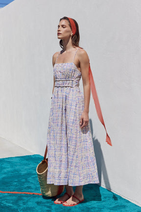 ENGLISH FACTORY - Embroidered Smocked Cami Maxi Dress - DRESSES available at Objectrare