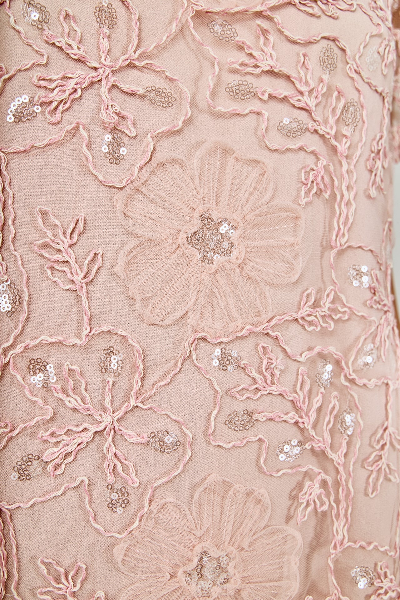 ENDLESS ROSE - Sequins Embroidery Mesh Dress - DRESSES available at Objectrare