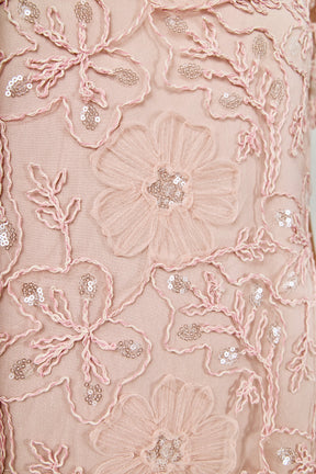 ENDLESS ROSE - Sequins Embroidery Mesh Dress - DRESSES available at Objectrare