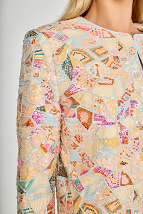 Muliticolor Sequins Jacket