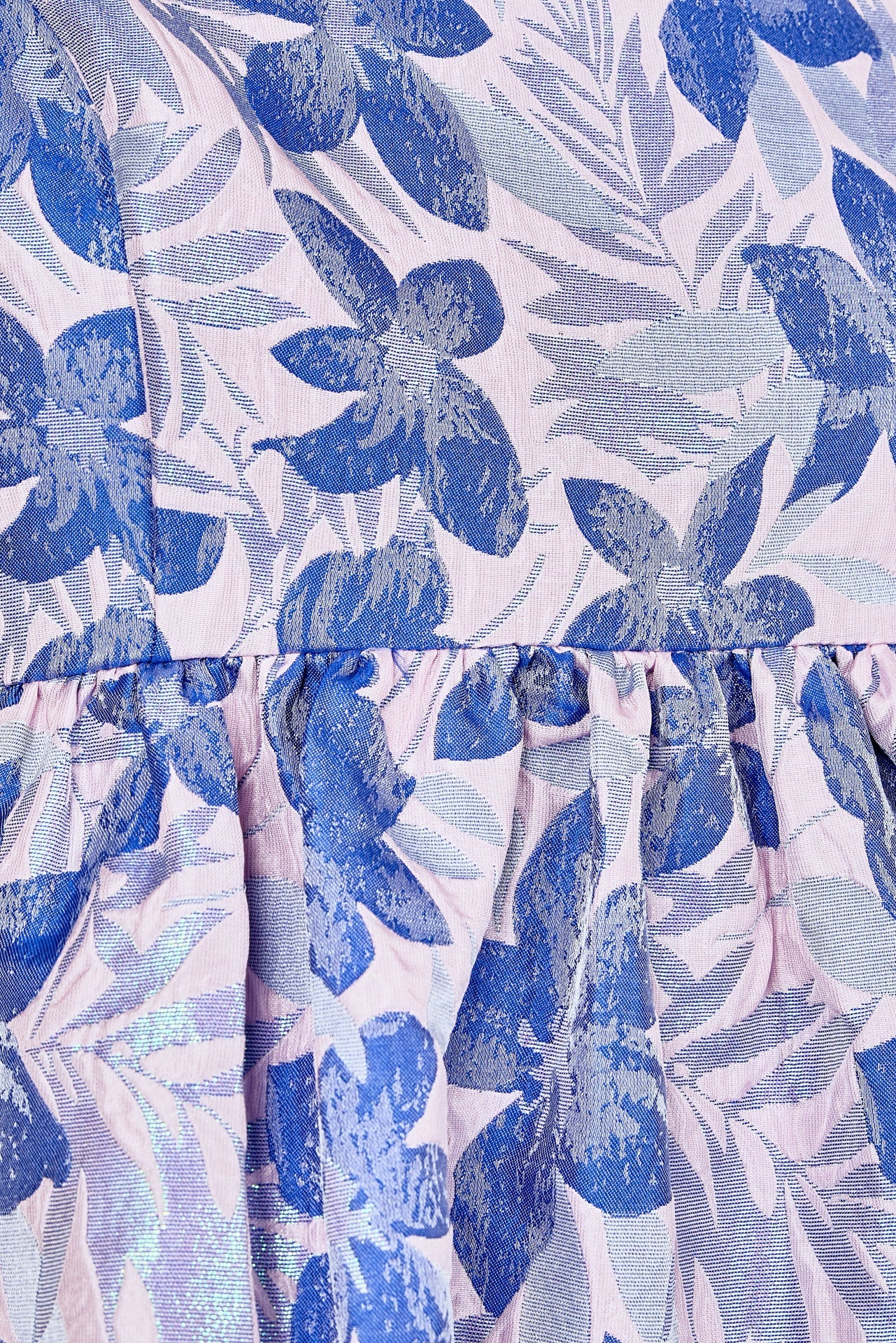 ENDLESS ROSE - Metallic Foral Jacquard Mini Dress - DRESSES available at Objectrare