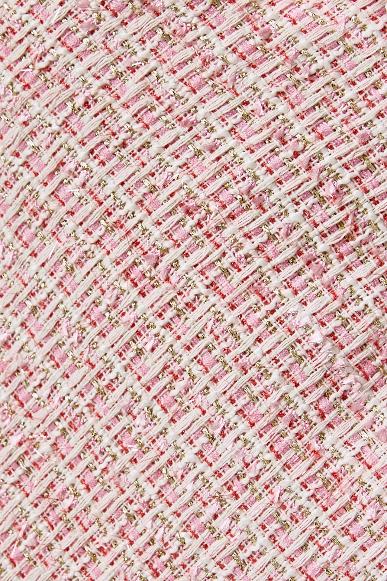 ENDLESS ROSE - Tweed and Sheer Overlay Maxi Dress - DRESSES available at Objectrare