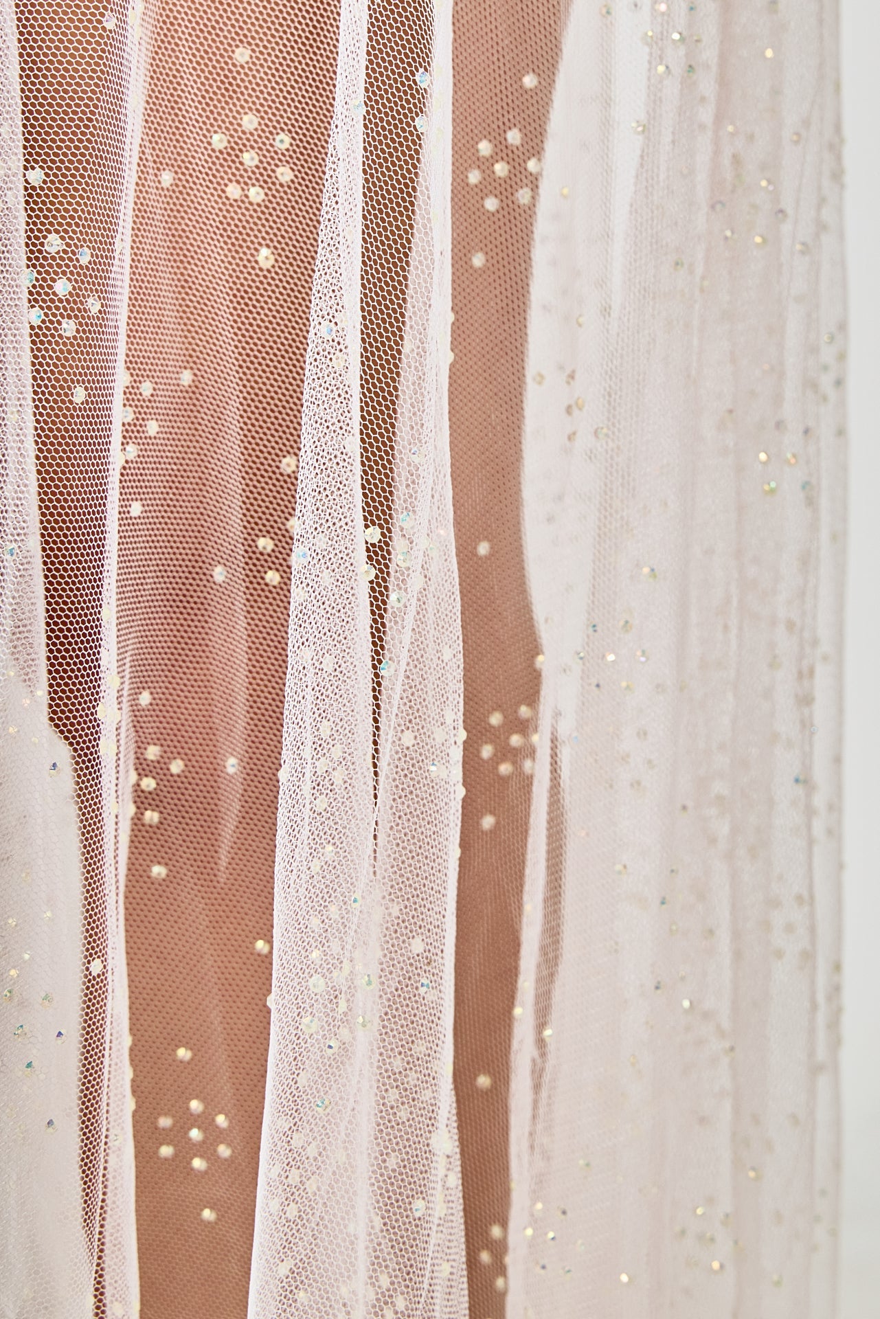 ENDLESS ROSE - Tweed and Sheer Overlay Maxi Dress - DRESSES available at Objectrare