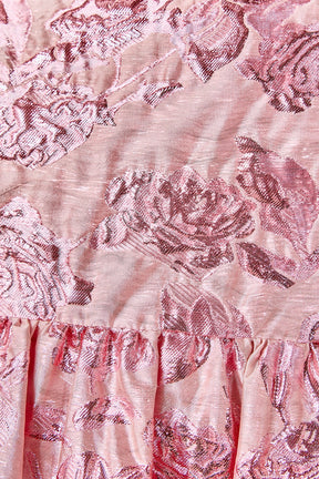 ENDLESS ROSE - Metallic Jacquard Mini Dress - DRESSES available at Objectrare