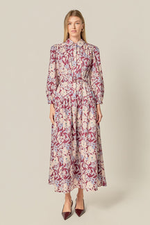 ENGLISH FACTORY - Printed Midi Dress - DRESSES available at Objectrare