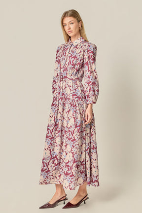 ENGLISH FACTORY - Printed Midi Dress - DRESSES available at Objectrare