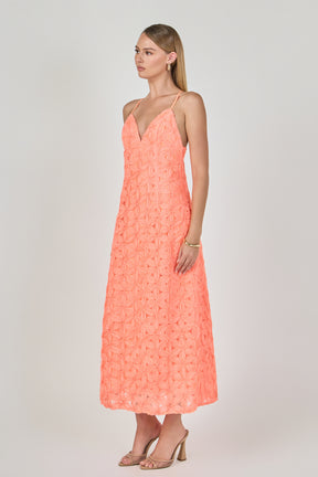ENDLESS ROSE - Spaghetti Strap Lace Midi Dress - DRESSES available at Objectrare