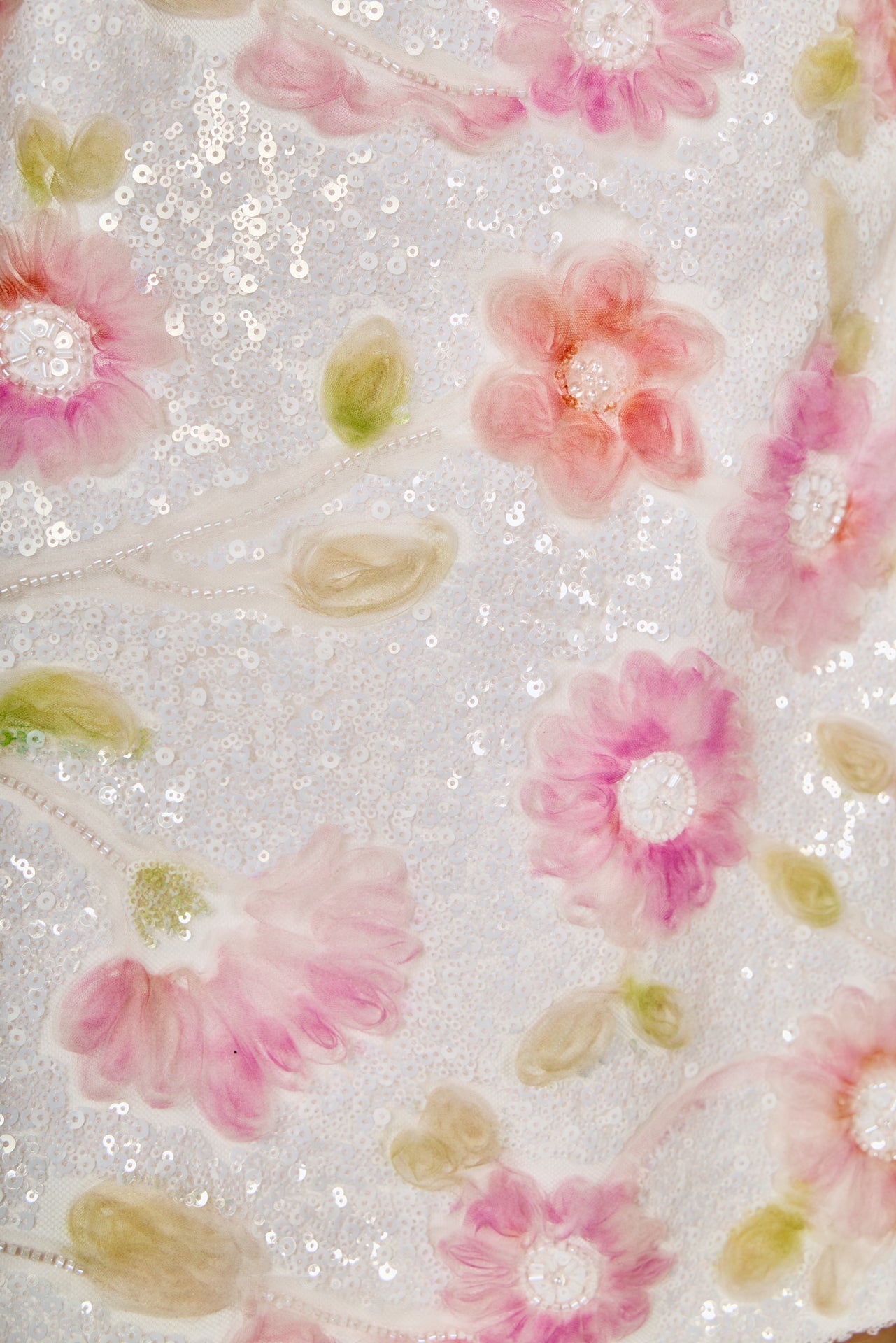 ENDLESS ROSE - Floral Sequined Lace Mini Dress - DRESSES available at Objectrare