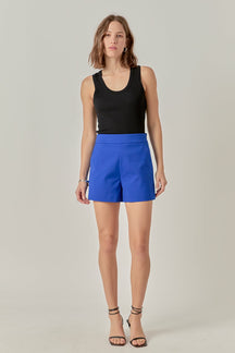 ENGLISH FACTORY - High Waisted Mini Shorts - SHORTS available at Objectrare