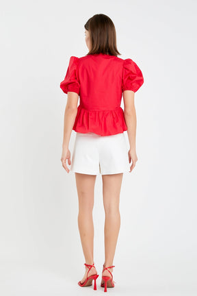 ENGLISH FACTORY - High Waisted Mini Shorts - SHORTS available at Objectrare