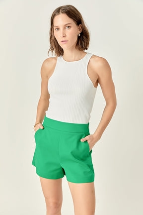 ENGLISH FACTORY - High Waisted Mini Shorts - SHORTS available at Objectrare