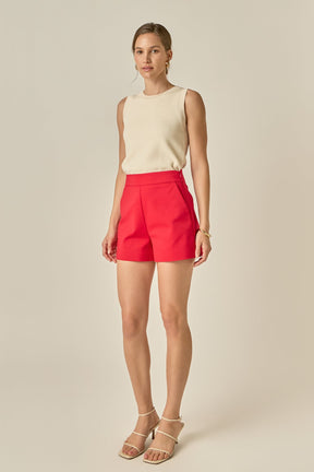 ENGLISH FACTORY - High Waisted Mini Shorts - SHORTS available at Objectrare