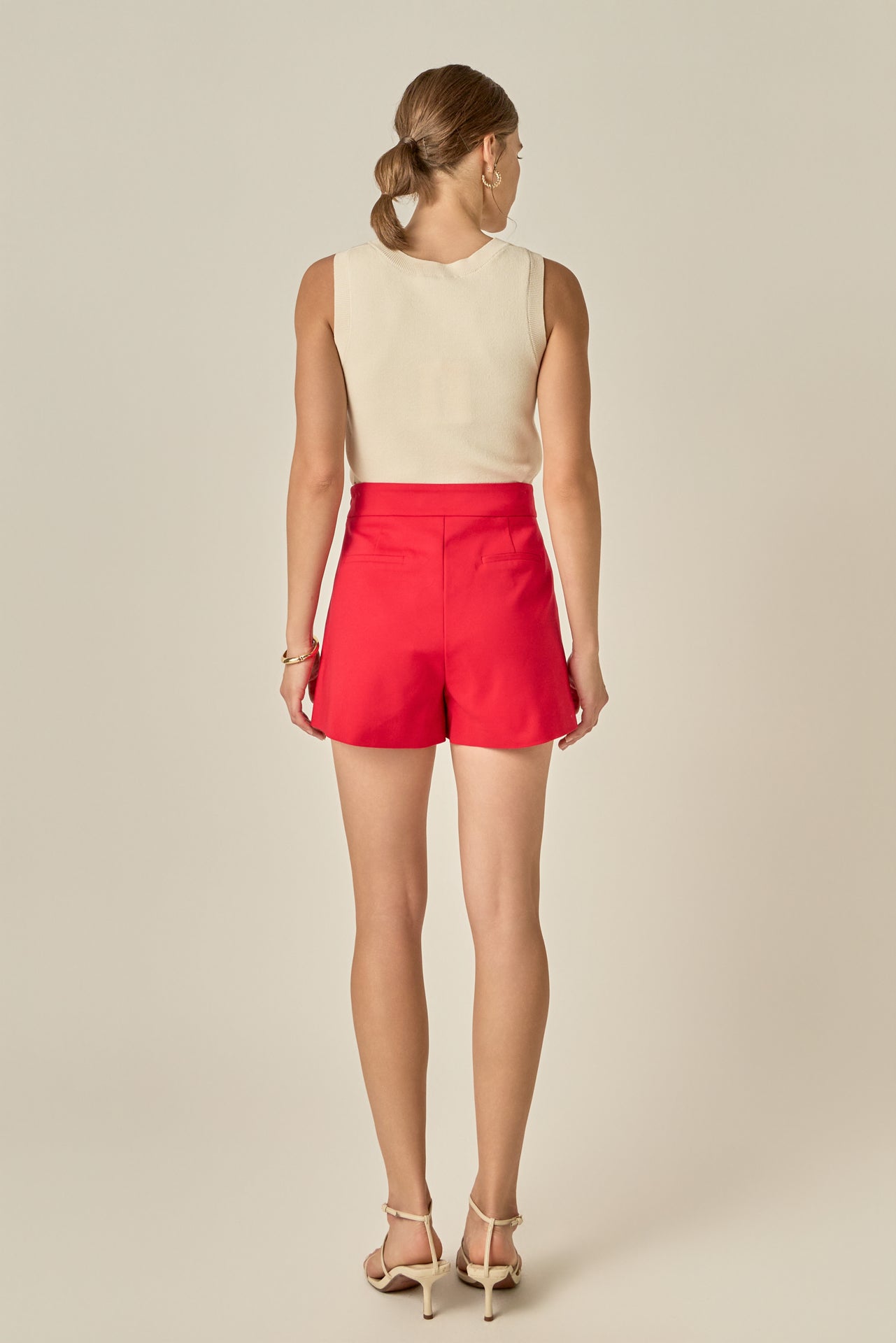 ENGLISH FACTORY - High Waisted Mini Shorts - SHORTS available at Objectrare