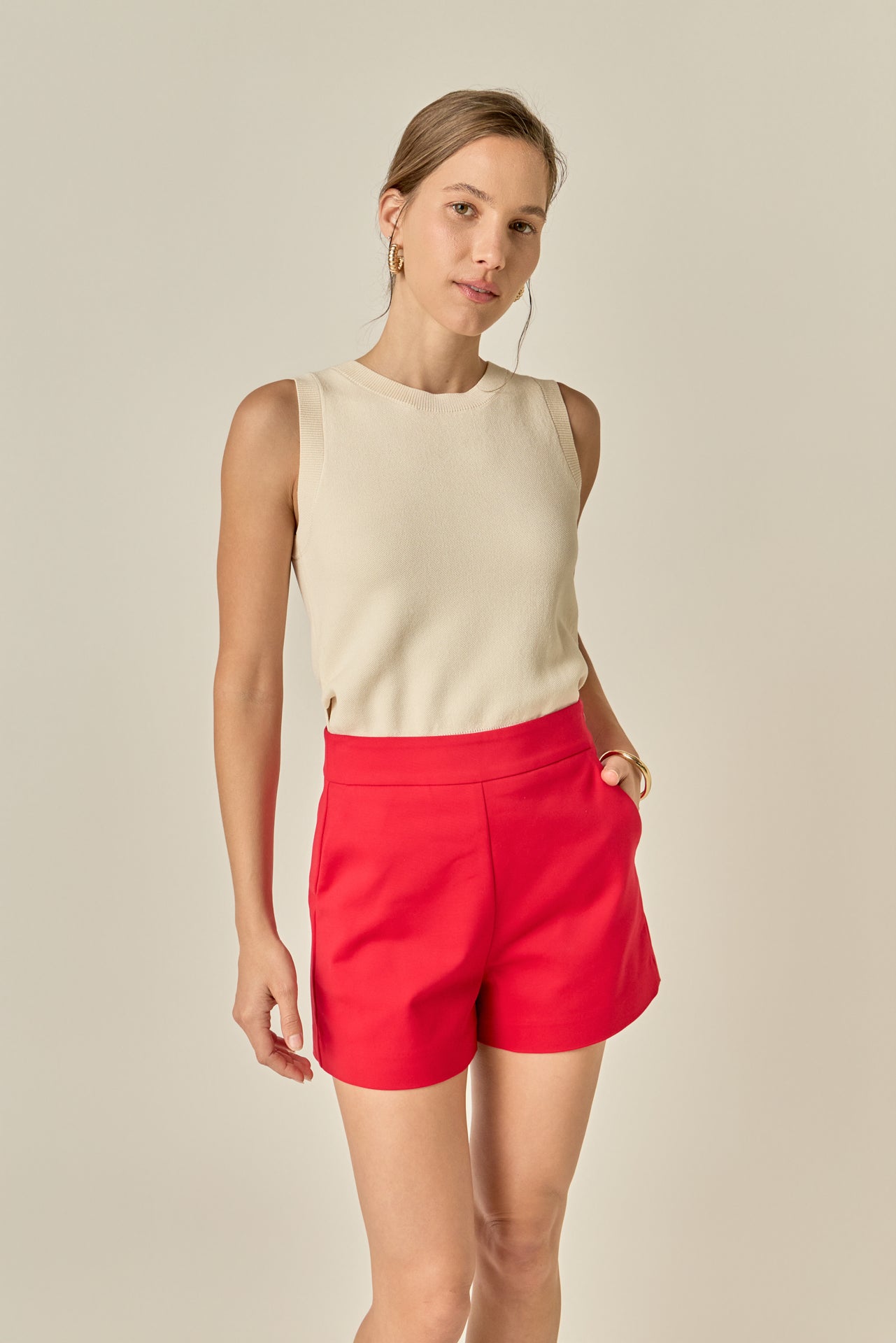 ENGLISH FACTORY - High Waisted Mini Shorts - SHORTS available at Objectrare