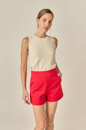 ENGLISH FACTORY - High Waisted Mini Shorts - SHORTS available at Objectrare