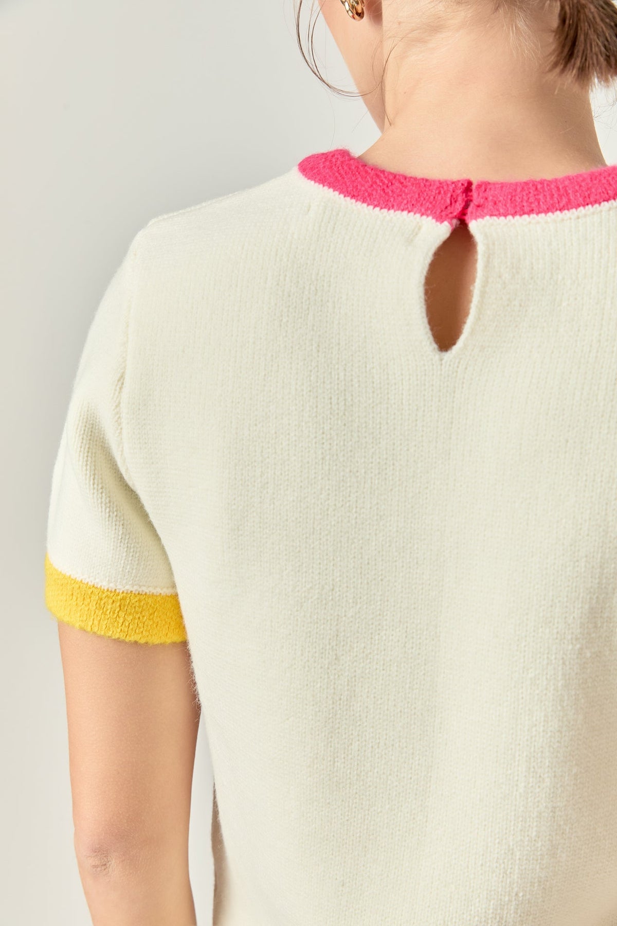Color Block Sweater Top