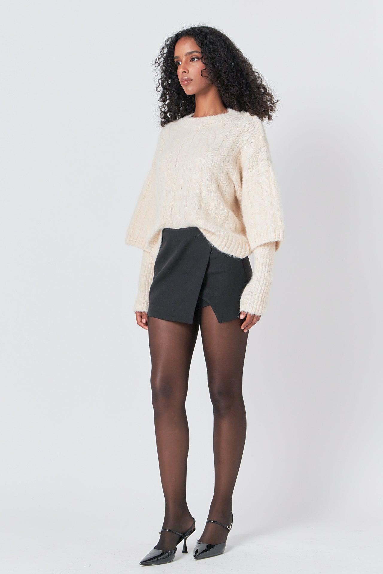 ENDLESS ROSE - Asymmetric Skort - SKORTS available at Objectrare