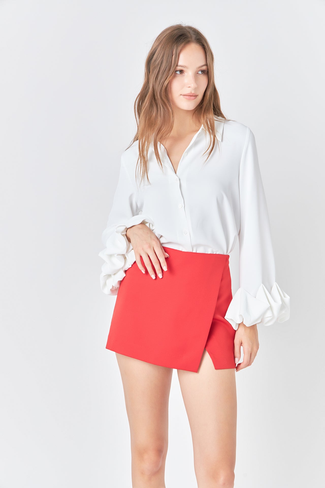 ENDLESS ROSE - Endless Rose - Asymmetric Skort - SKORTS available at Objectrare