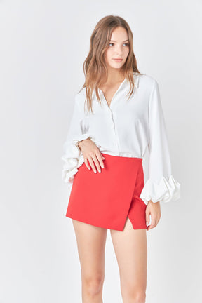 ENDLESS ROSE - Endless Rose - Asymmetric Skort - SKORTS available at Objectrare