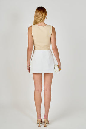 ENDLESS ROSE - Asymmetric Skort - SKORTS available at Objectrare