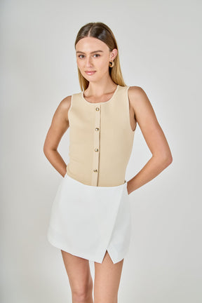 ENDLESS ROSE - Asymmetric Skort - SKORTS available at Objectrare
