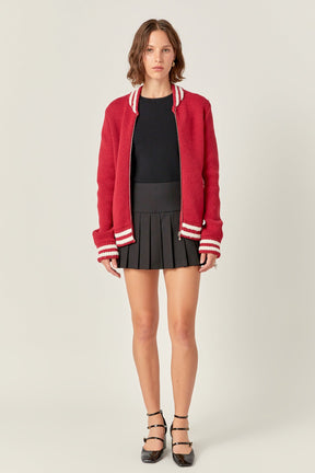 ENGLISH FACTORY - Knit Bomber Jacket - JACKETS available at Objectrare