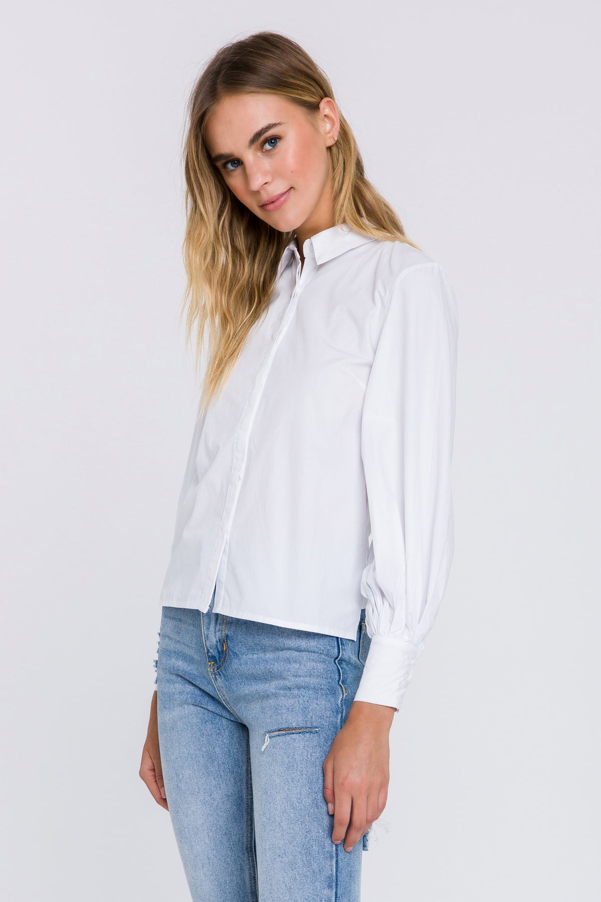 Backless Long Sleeve Shirt