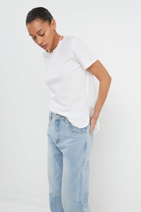 GREY LAB - Classic Round Neck T-shirt With Round Hem - T-SHIRTS available at Objectrare