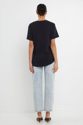 GREY LAB - Classic Boyfriend Tee - TOPS available at Objectrare