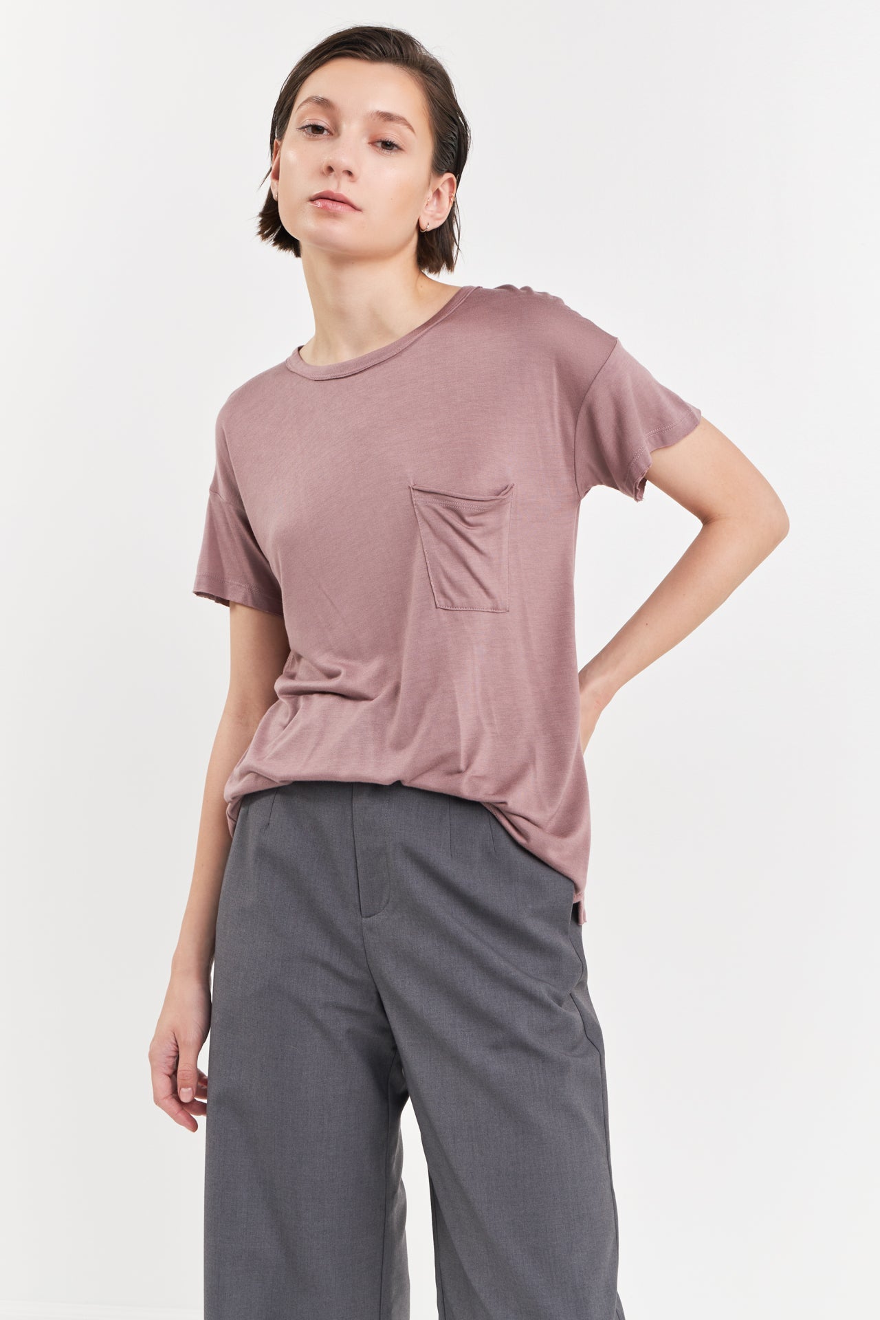 GREY LAB - Grey Lab - Modal Pocket T-Shirt - T-SHIRTS available at Objectrare