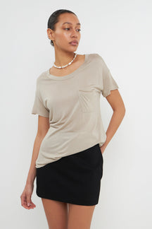 GREY LAB - Modal Pocket T-Shirt - T-SHIRTS available at Objectrare