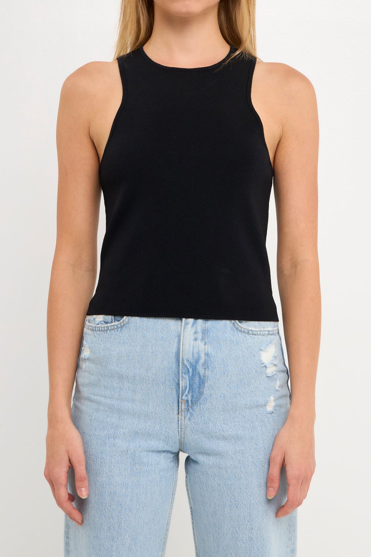 ENDLESS ROSE - Racerback Knit Tank - Sale - CAMI TOPS & TANK available at Objectrare