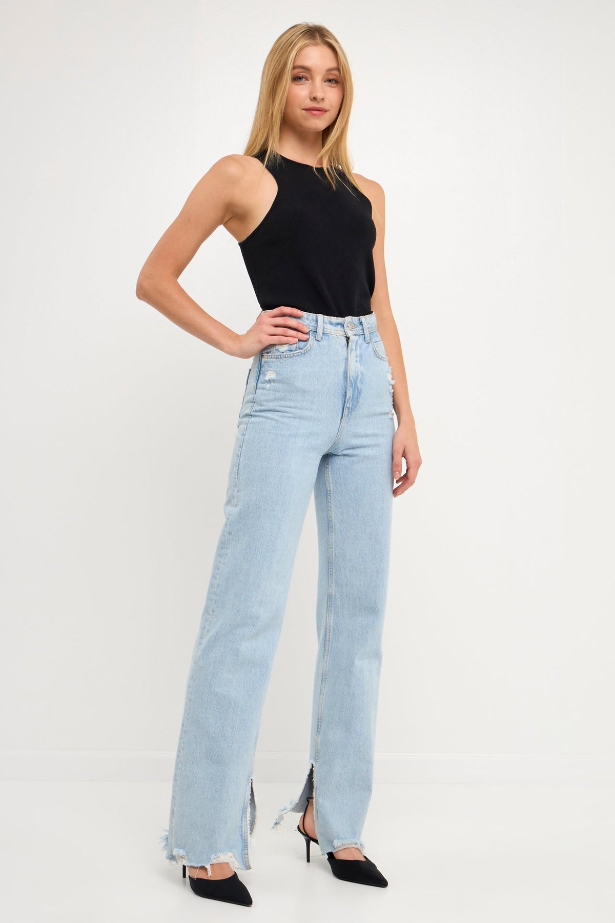 ENDLESS ROSE - Racerback Knit Tank - Sale - CAMI TOPS & TANK available at Objectrare