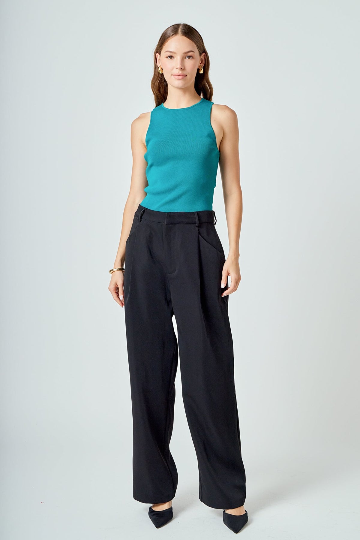 ENDLESS ROSE - Racerback Knit Tank - TOPS available at Objectrare